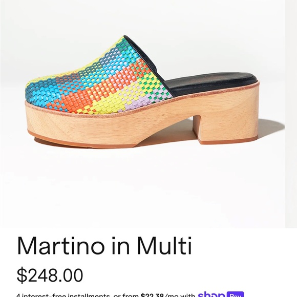Multi Colored Martino Clog by Charlotte Stone - Picture 2 of 8